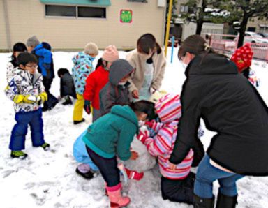 幼保連携型さみどり認定こども園 すくすく保育園舎(富山県富山市)先輩からの一言