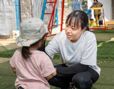 南ヶ丘保育園(福岡県大野城市)の様子