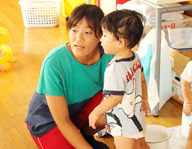 やまびこ保育園(熊本県熊本市東区)の様子