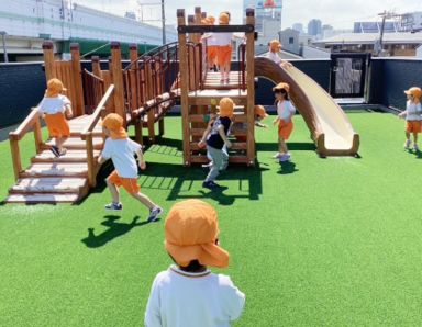 かしわざとさくら園(大阪府大阪市西淀川区)の様子