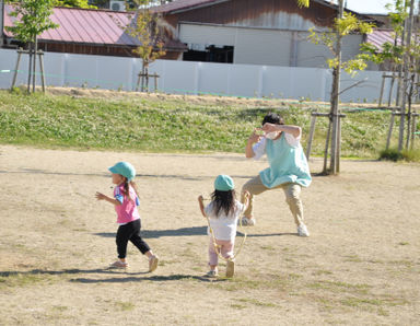 三川りっしょう子ども園(山形県東田川郡三川町)の様子