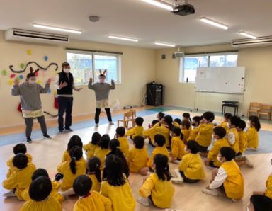 久留米インターナショナルアイスクール幼稚園(福岡県久留米市)の様子