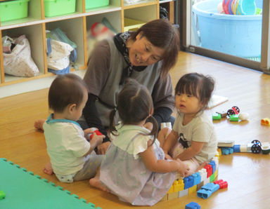 ひがしこども園(静岡県菊川市)の様子