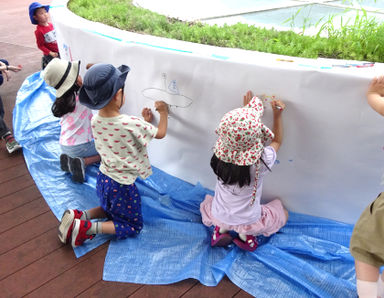 （仮称）認可保育園守山こども芸術大学(滋賀県守山市)の様子