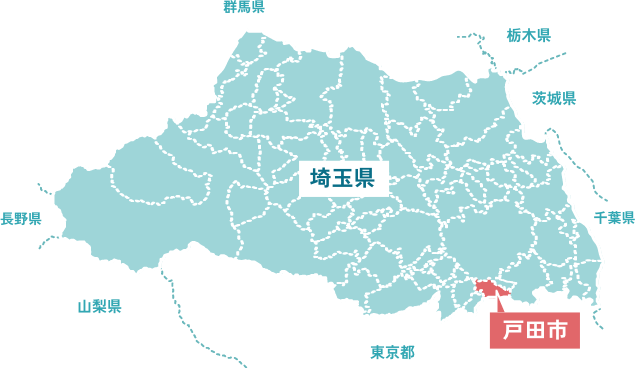 戸田市の位置