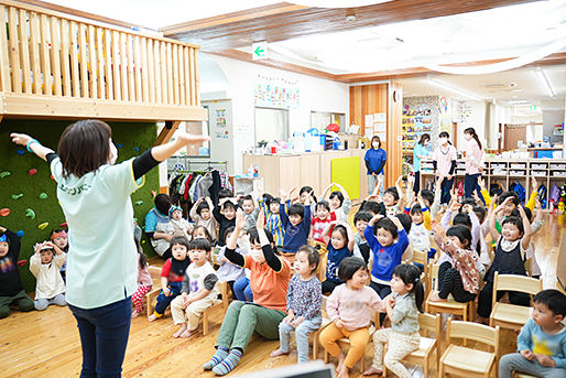 先生の個性を活かした保育を行なっています